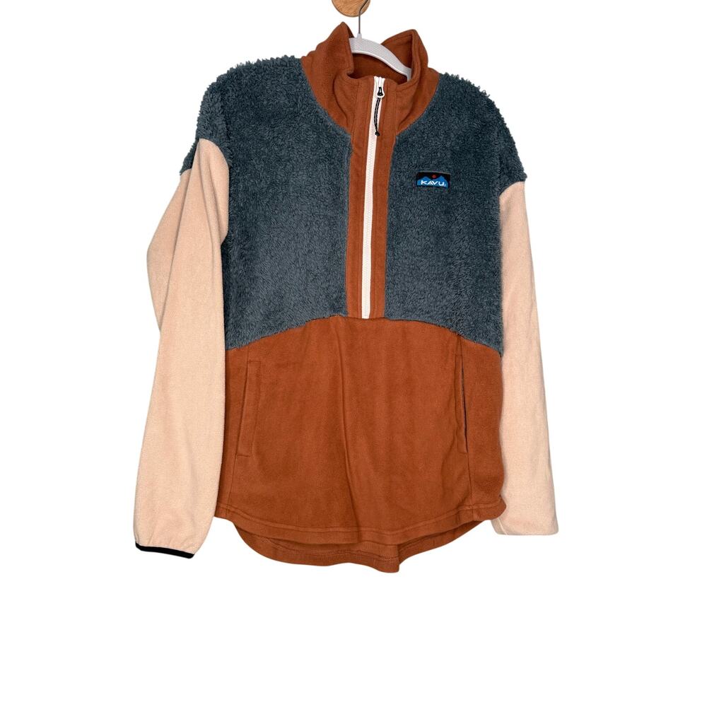 Kavu timber lane fleece pullover cloud cover